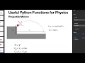 Using Functions in Python to Find the Maximum Projectile Range