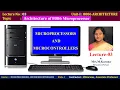 Lecture-3 Architecture of 8086 MICROPROCESSORS AND MICROCONTROLLERS Karuna-lectures