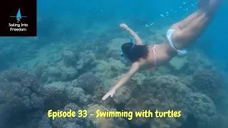 Sailing Into Freedom   Episode 33 Plukky & the Italian girls swimming with turtles