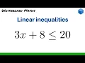 Solving linear inequalities