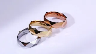 Faceted Tungsten Ring 6mm