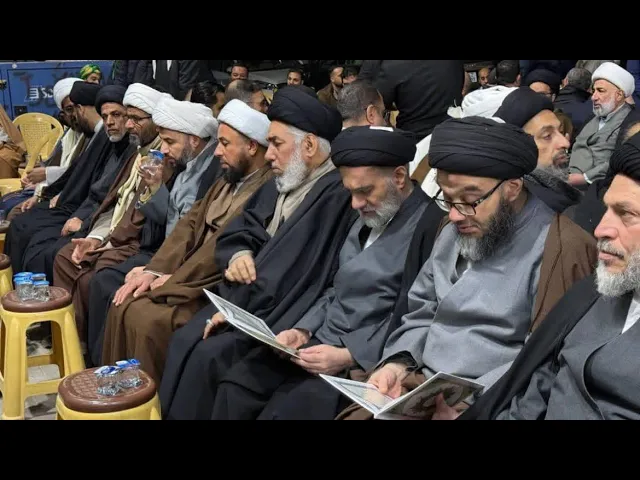 ⁣ثالث الفقيد الحجة السيد حسين نجل المرجع الغريفي - خطيب النجف الأشرف الدكتور الشيخ إبراهيم العاملي 