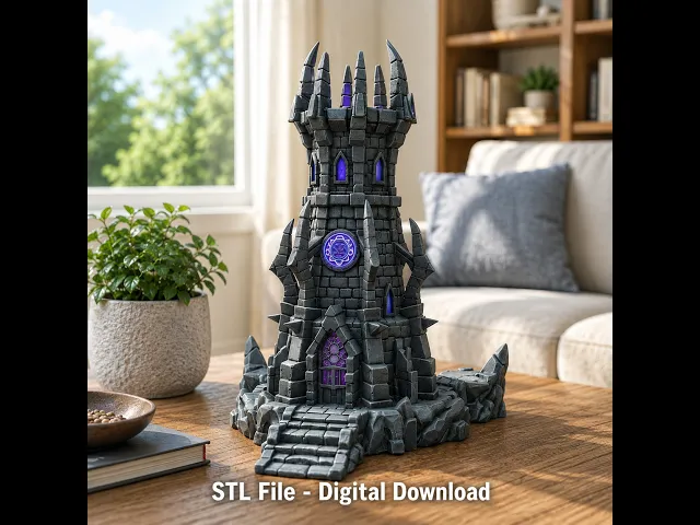 Shadowspire Arcane Tower STL File for 3D Print video thumbnail