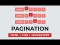 Creating Flat Pagination - HTML CSS JS