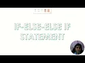 WEEK 7 PROGRAM FLOW - CONDITIONAL STATEMENT