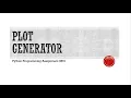 Python Programming Assignment 0801 Plot Generator