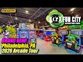 JUST OPENED Fun City Adventure Park Philadelphia PA January 2026 arcade tour 4K walkthrough