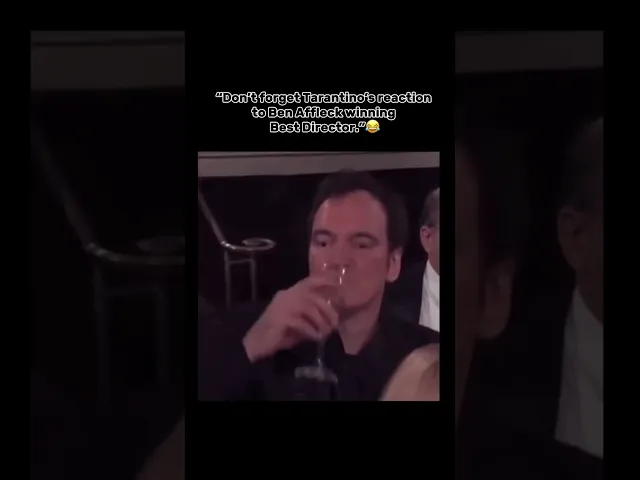 Tarantino’s reaction to Ben Affleck winning Best Director#celebrity #hollywood #actor #tarantino