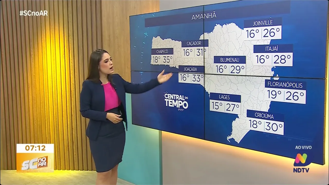 Central do Tempo - Onda de calor e ar seco afetam Santa Catarina: Oeste chega a 37°C