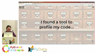 Cheuk Ting Ho Driving down the Memray lane - Profiling your data science work