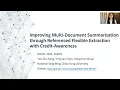 NAACL 2022 Improving Multi-Document Summarization through Referenced Flexible Extraction with