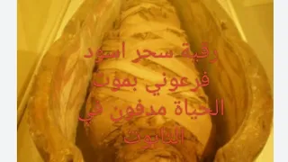 رقية سحر موت الحياه اسود فرعوني بالتحنيط مدفون في التابوت عليه كهنة فراعنة سحره حنطوا الفرعوني 