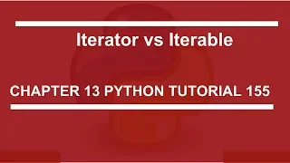 Iterator vs Iterable Python tutorial 155