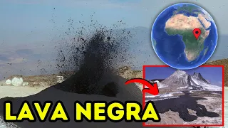 VULCÃO que jorra LAVA NEGRA pode COLAPSAR no Rift Valley!