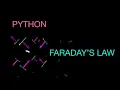 Electrodynamics Python Version of Faraday s Law Part 1