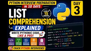 Python List Comprehension Explained Crack Python Interviews Day 3