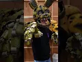 TRYING ON THE FNAF 2 MOVIE SPRINGTRAP ❗️❗️❗️ #fnaf #fnafmovie #shorts
