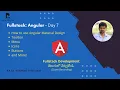 Angular - Angular Material Design Tutorial Creating a Toolbar Menu and Badges