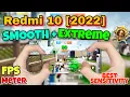 Redmi 10 [2022] Pubg GamePlay Test || 4 Finger+Gyro Sensitivity
