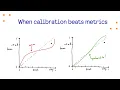 When calibration beats metrics