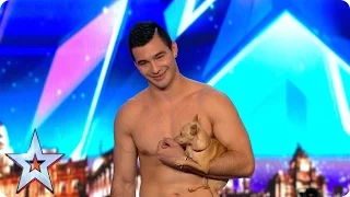 acrobat christian stoinev u0026 dog percy leave the judges in a spin britain s got more talent 2017