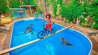 تحدى التوازن على حمام السباحه و الجايزه 50 000 جنيه L Last To SINK And FALL Wins 50 000 