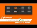 Animated Counter with Hover Effect In Html CSS JQUERY Jquery Count Up Number Animation