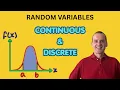 Discrete vs Continuous Random Variables Made Easy Statistics Probability