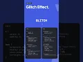 Animated glitch effect