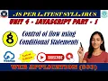 Chapter 4 JavaScript Part 1 Control of flow using Conditional Statements - if-elseif-else