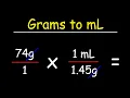 Download Lagu How To Convert Grams to Milliliters - g to mL