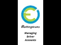 Managing Driver Accounts