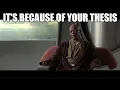 You are on this council, but we do not grant you the rank of master