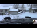 Beginners Snow Plowing a Driveway with a Meyers Lot Pro Plow One Foot or More Lake Snow