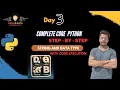 Python Strings and Data Types Step - By