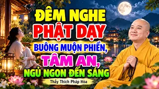 ĐÊM NGHE PHẬT DẠY – BUÔNG MUỘN PHIỀN, TÂM AN, NGỦ NGON ĐẾN SÁNG | Thầy Thích Pháp Hòa