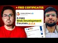 5 Free Full Stack Web Development Course with Certificates Free Web development Full Course 2026