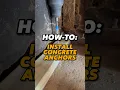 HOW-TO install concrete anchors with wedge anchors for your DIY project