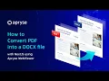 How to Convert PDF into a DOCX file with NextJS using Apryse WebViewer
