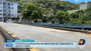 Ponto do Guarani é interditado em Brusque nesta quinta-feira à tarde