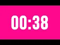 38 Second Countdown Timer No Music With Alarm Clock At The End