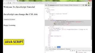 JAVASCRIPT HOW TO CHANGE CSS ATTRIBUTE DEMO