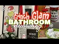 GLAM Grinch CHRISTMAS Clean Decorate BATHROOM Decor 2022 Cozy Holiday Bathroom