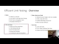 Efficient Unit Testing Part First Unit Test