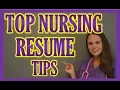 Nursing Resume by Nurse Sarah How to Create a Stunning Resume for Nurses