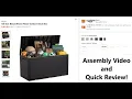 Outdoor Deck Box Assembly - EasyUp 100 Gal