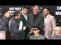 Canelo Alvarez and Oscar De La Hoya almost come to BLOWS