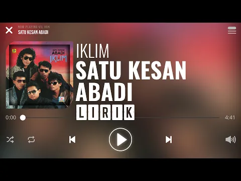 Download MP3 Iklim - Satu Kesan Abadi [Lirik]