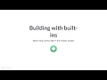 Python Tutorial Building with built-ins