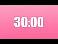 30 Minute Timer - Minimal No Sound Pink Background